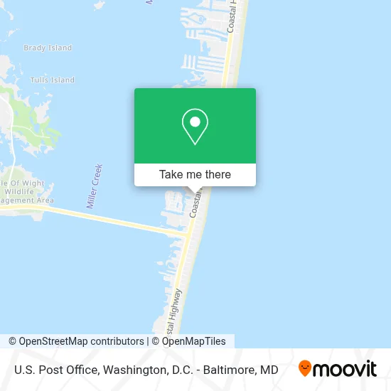 U.S. Post Office map
