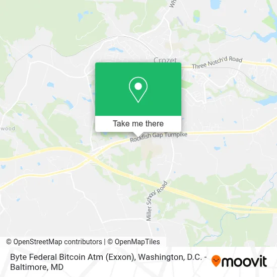 Byte Federal Bitcoin Atm (Exxon) map
