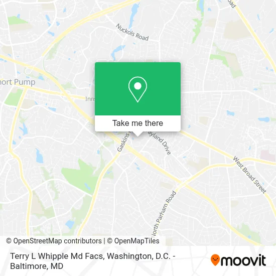 Terry L Whipple Md Facs map