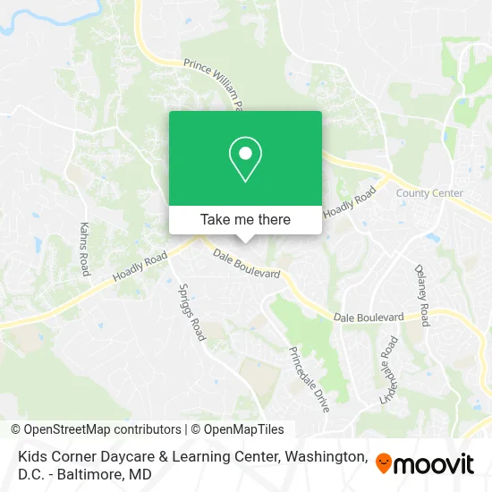 Kids Corner Daycare & Learning Center map