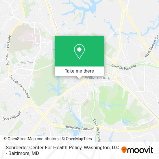 Schroeder Center For Health Policy map