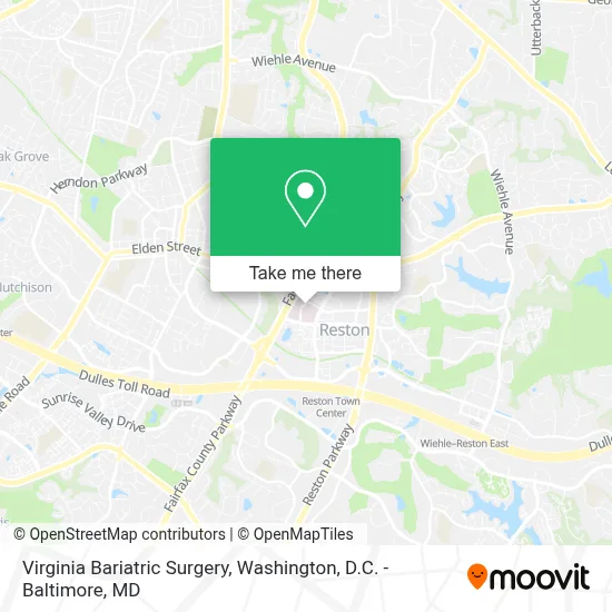 Virginia Bariatric Surgery map