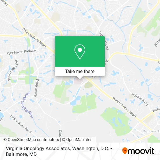 Virginia Oncology Associates map