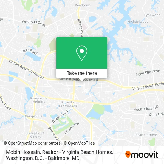 Mobin Hossain, Realtor - Virginia Beach Homes map