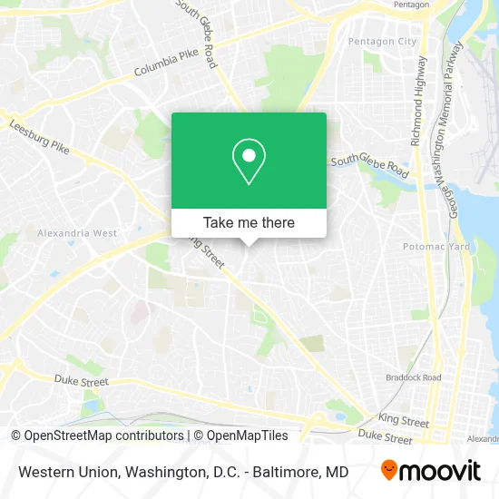 Western Union map