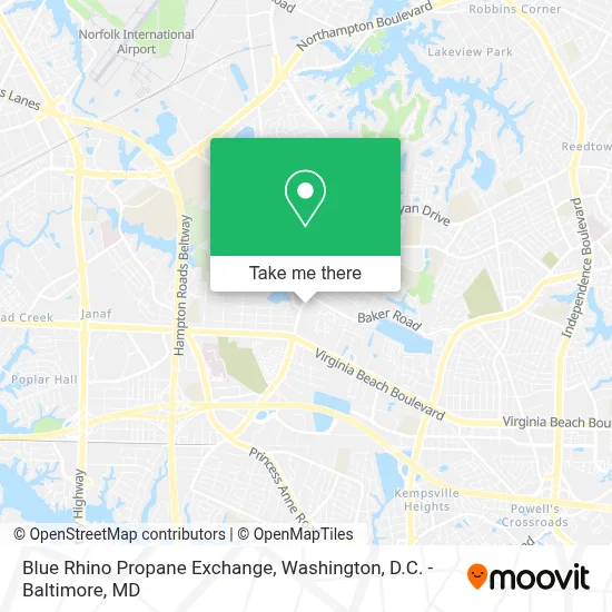 Blue Rhino Propane Exchange map