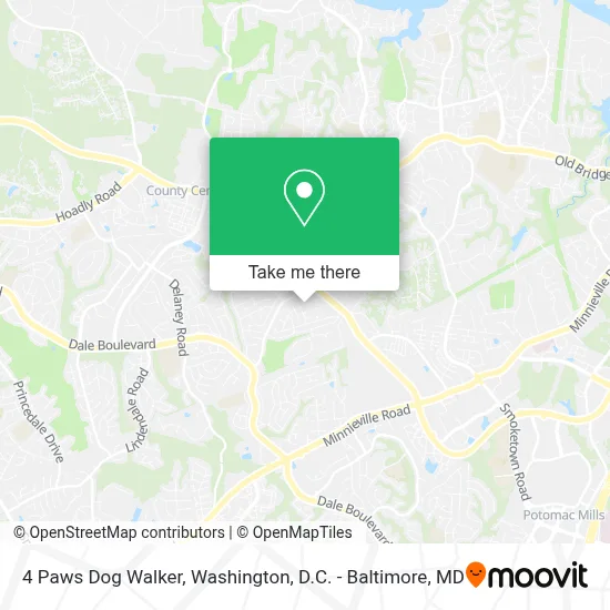4 Paws Dog Walker map