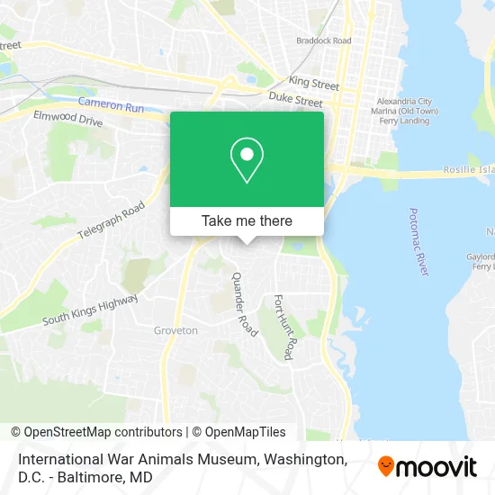 International War Animals Museum map