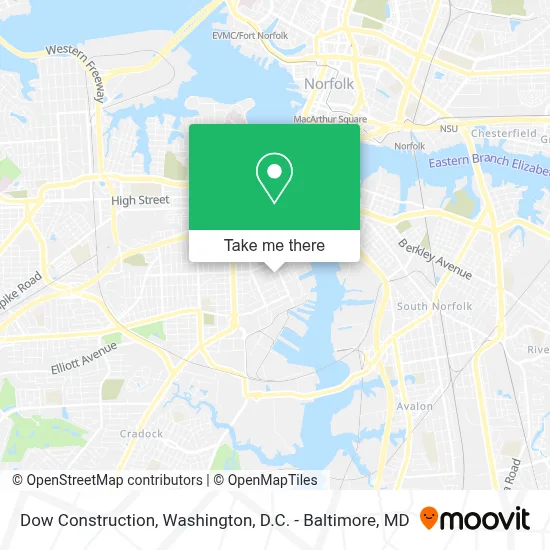 Dow Construction map