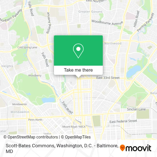 Scott-Bates Commons map