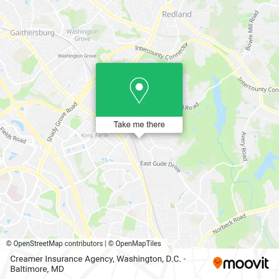 Creamer Insurance Agency map