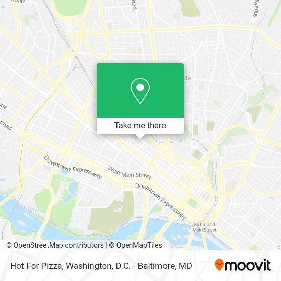 Hot For Pizza map
