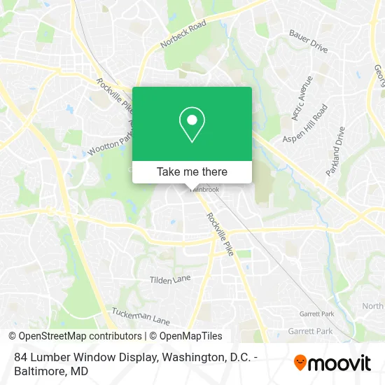 84 Lumber Window Display map