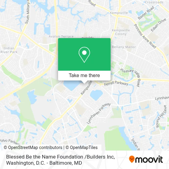 Blessed Be the Name Foundation /Builders Inc map