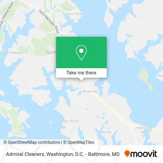 Admiral Cleaners map