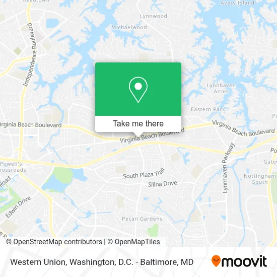 Western Union map