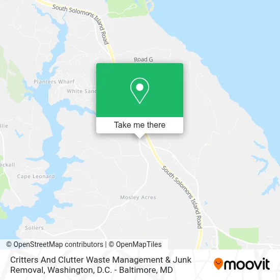 Critters And Clutter Waste Management & Junk Removal map