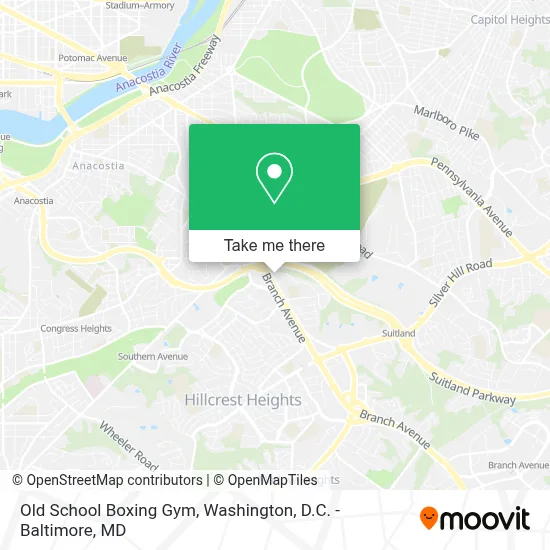 Old School Boxing Gym map