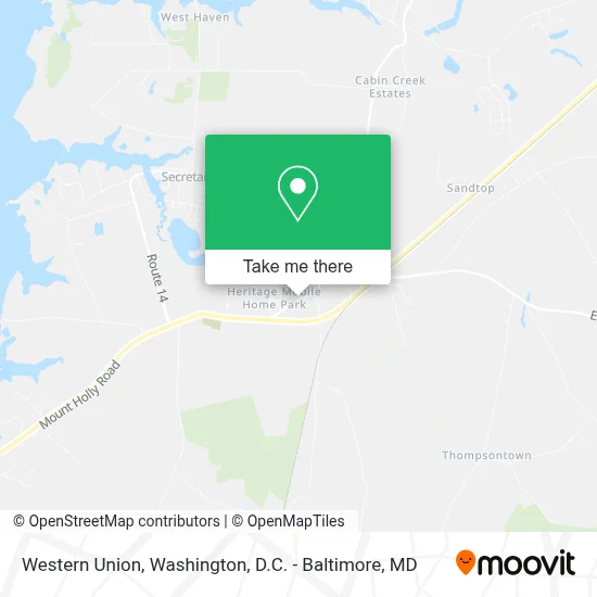 Western Union map