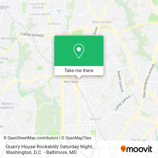 Quarry House Rockabilly Saturday Night map