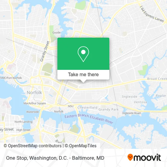 One Stop map