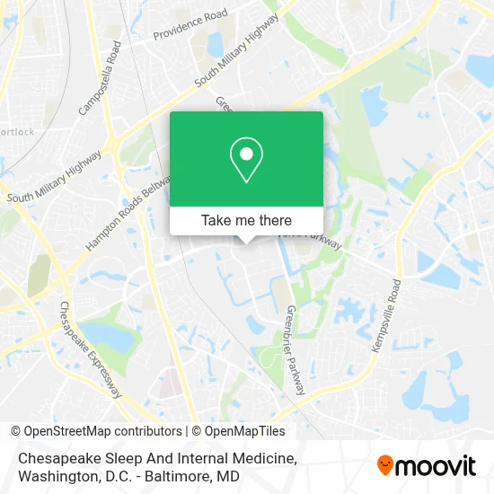 Chesapeake Sleep And Internal Medicine map