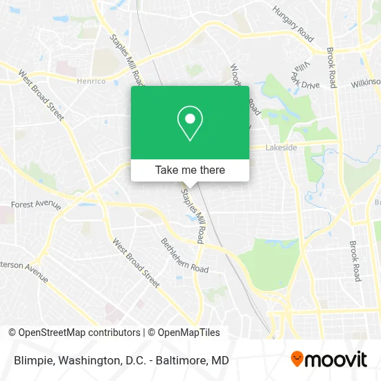 Blimpie map