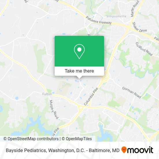 Bayside Pediatrics map