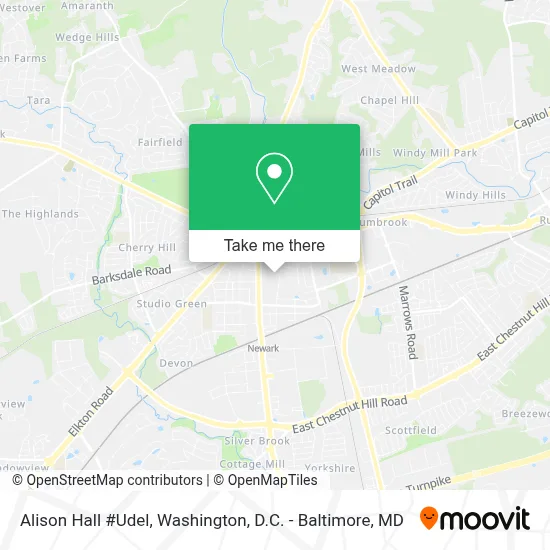 Alison Hall #Udel map