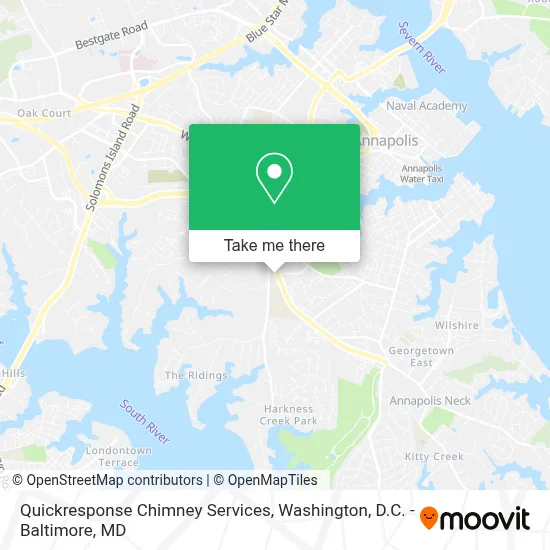 Quickresponse Chimney Services map