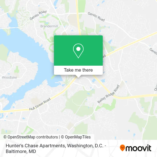Hunter's Chase Apartments map