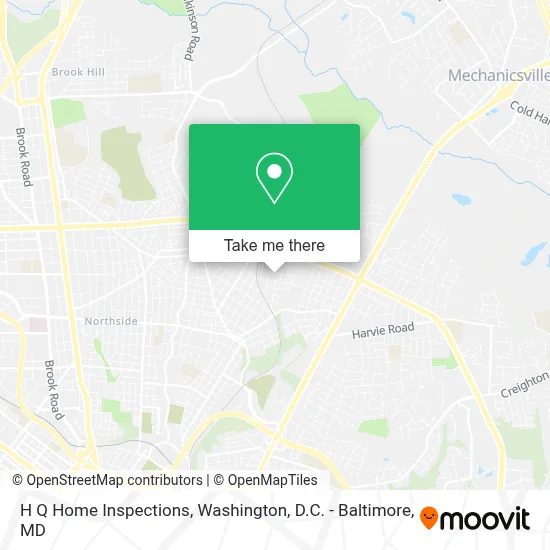 H Q Home Inspections map