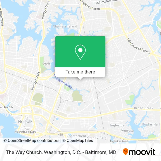 The Way Church map