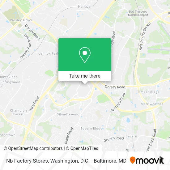 Nb Factory Stores map
