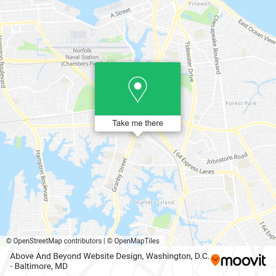 Above And Beyond Website Design map