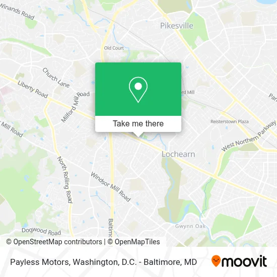Payless Motors map