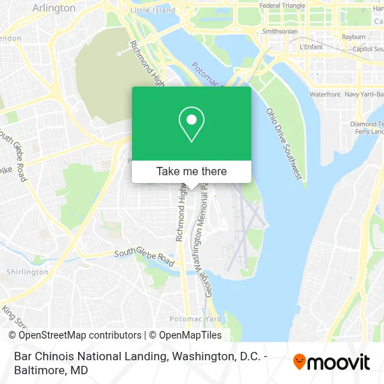 Bar Chinois National Landing map