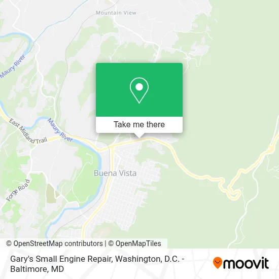 Gary's Small Engine Repair map