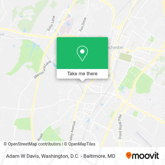 Adam W Davis map