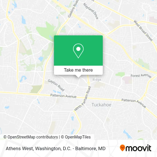 Athens West map