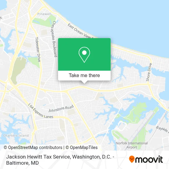 Jackson Hewitt Tax Service map