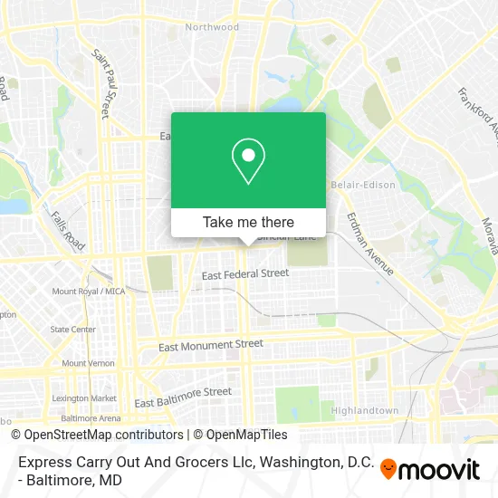 Express Carry Out And Grocers Llc map
