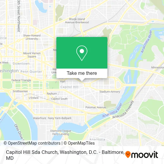 Capitol Hill Sda Church map