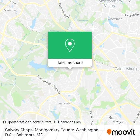 Calvary Chapel Montgomery County map