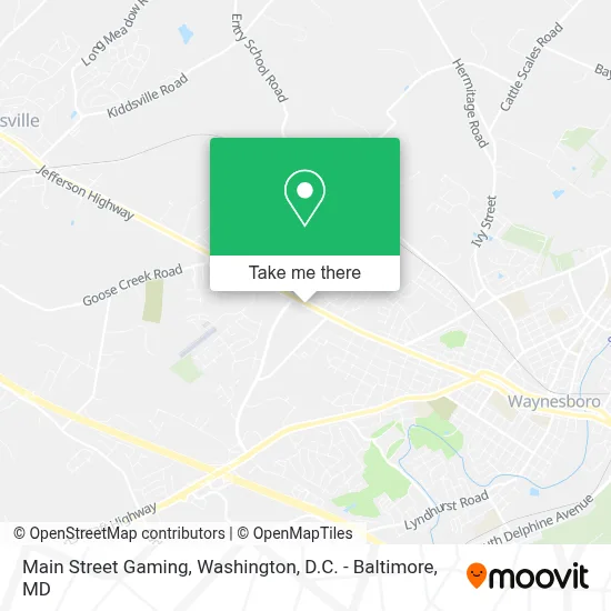 Main Street Gaming map