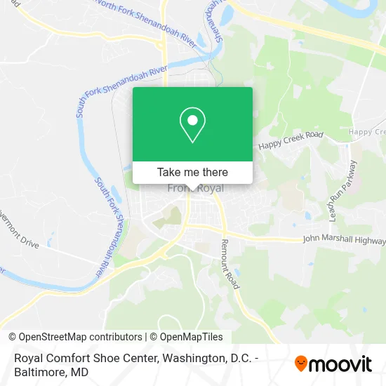 Royal Comfort Shoe Center map