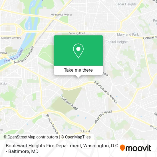 Boulevard Heights Fire Department map