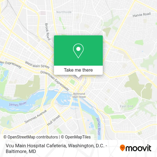 Vcu Main Hospital Cafeteria map
