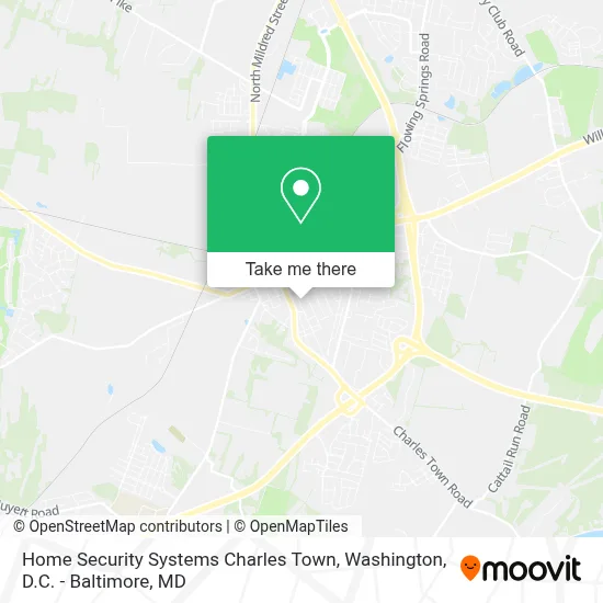 Home Security Systems Charles Town map