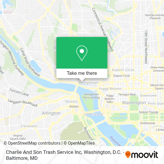 Charlie And Son Trash Service Inc map